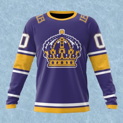 NHL Los Angeles Kings Special Colour Rush Design Performance Long Sleeve Shirt