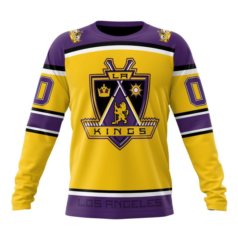 NHL Los Angeles Kings Special Reverse Retro Design Concept Performance Long Sleeve Shirt