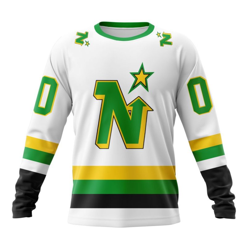 NHL Minnesota North Stars Personalized Home Design Performance Long Sleeve Shirt