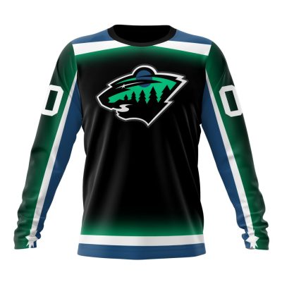 NHL Minnesota Wild Special City Edition Design Performance Long Sleeve Shirt