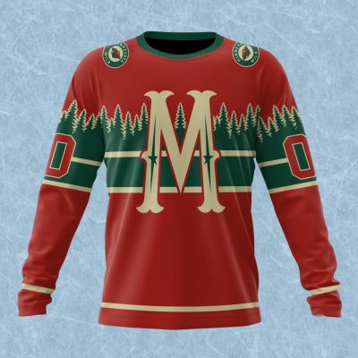 NHL Minnesota Wild Special Colour Rush Design Performance Long Sleeve Shirt