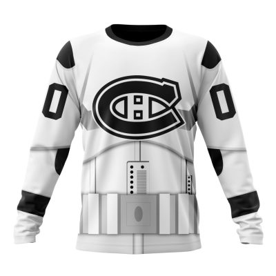 NHL Montreal Canadiens Special Star Wars Stormtroopers Design Performance Long Sleeve Shirt