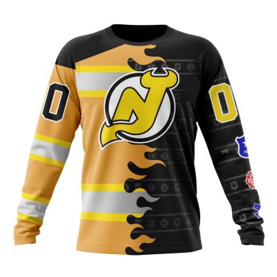 NHL New Jersey Devils Special First Responders Design Performance Long Sleeve Shirt
