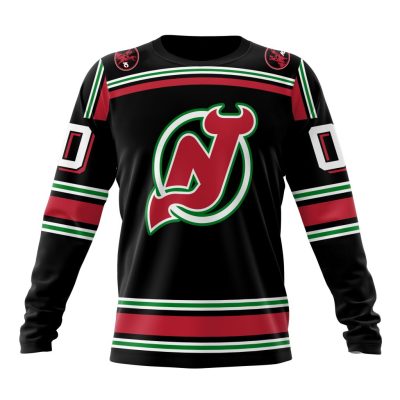 NHL New Jersey Devils Special Reverse Retro Design Concept Performance Long Sleeve Shirt