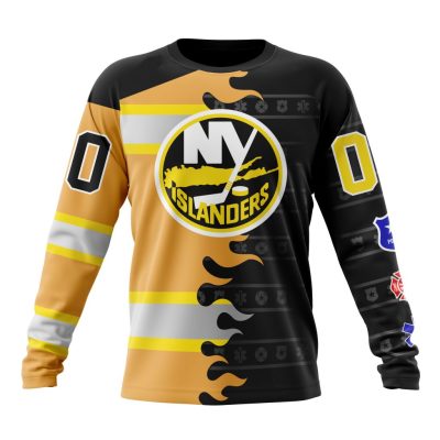 NHL New York Islanders Special First Responders Design Performance Long Sleeve Shirt