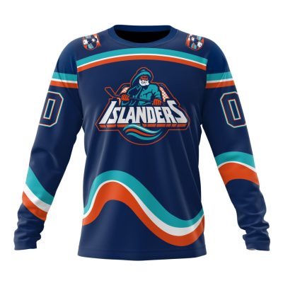 NHL New York Islanders Special Reverse Retro Design Concept Performance Long Sleeve Shirt