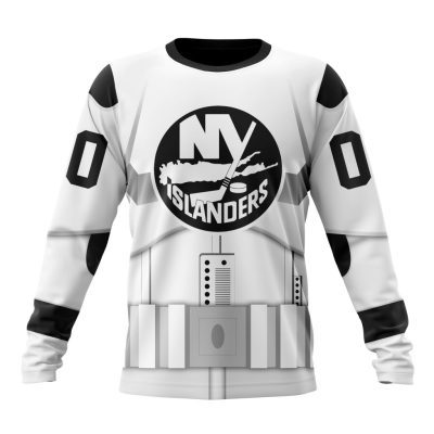 NHL New York Islanders Special Star Wars Stormtroopers Design Performance Long Sleeve Shirt
