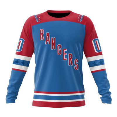 NHL New York Rangers Special Reverse Retro Design Concept Performance Long Sleeve Shirt