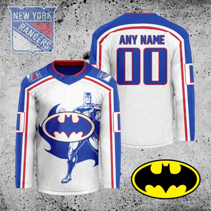 NHL New York Rangers X Batman Hockey Jersey