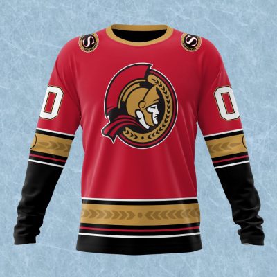 NHL Ottawa Senators Special Colour Rush Design Performance Long Sleeve Shirt