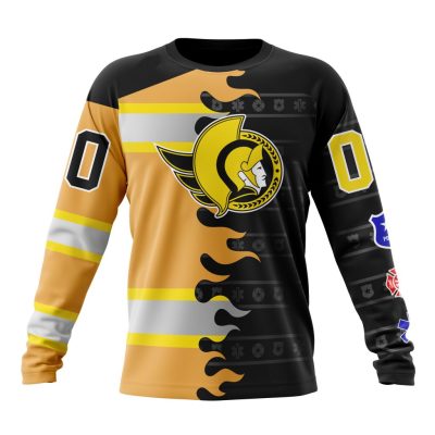 NHL Ottawa Senators Special First Responders Design Performance Long Sleeve Shirt