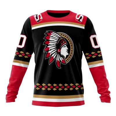 NHL Ottawa Senators Special Indigenous Design Performance Long Sleeve Shirt