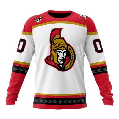 NHL Ottawa Senators Special Reverse Retro Design Concept Performance Long Sleeve Shirt