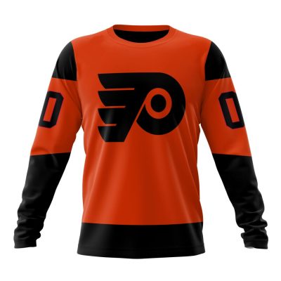 NHL Philadelphia Flyers Special Bold Design Performance Long Sleeve Shirt