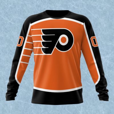 NHL Philadelphia Flyers Special Colour Rush Design Performance Long Sleeve Shirt