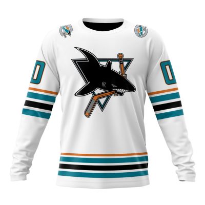 NHL San Jose Sharks Special Reverse Retro Design Concept Performance Long Sleeve Shirt