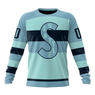 NHL Seattle Kraken Special Reverse Retro Design Concept Performance Long Sleeve Shirt