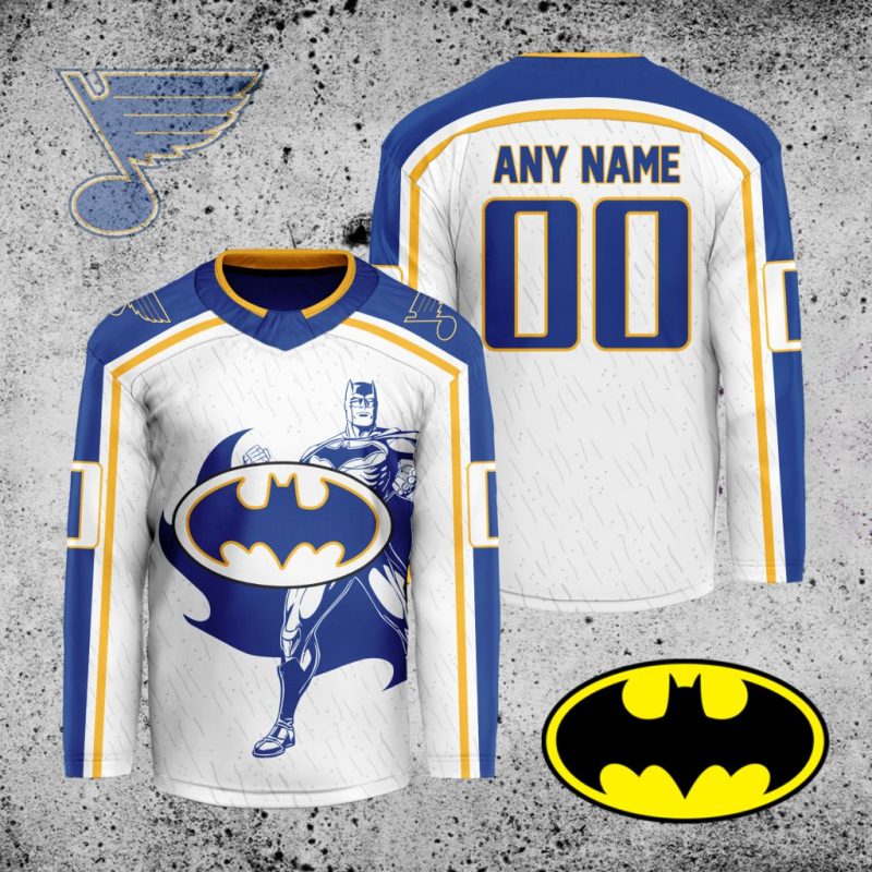 NHL St. Louis Blues X Batman Hockey Jersey