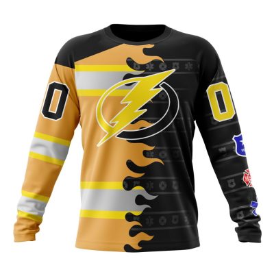 NHL Tampa Bay Lightning Special First Responders Design Performance Long Sleeve Shirt
