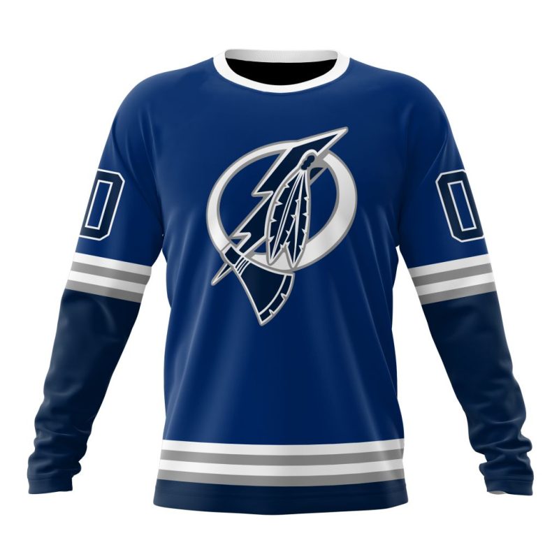 NHL Tampa Bay Lightning Special Indigenous Design Performance Long Sleeve Shirt
