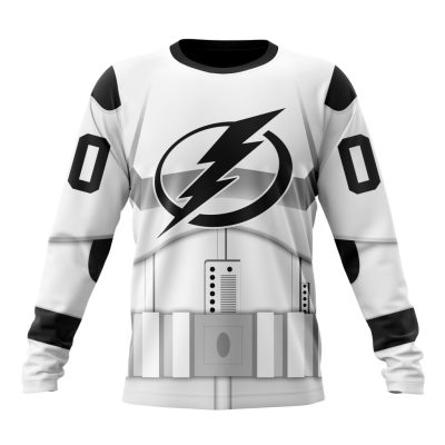NHL Tampa Bay Lightning Special Star Wars Stormtroopers Design Performance Long Sleeve Shirt