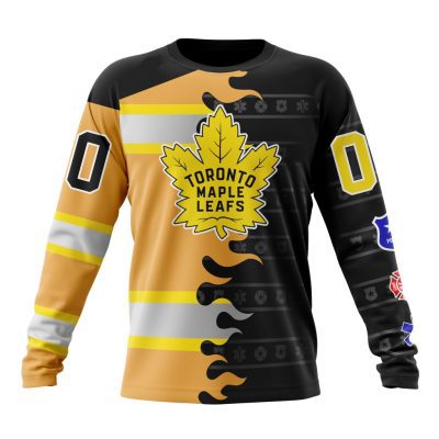 NHL Toronto Maple Leafs Special First Responders Design Performance Long Sleeve Shirt