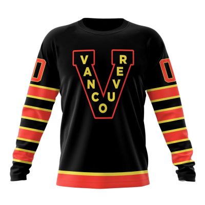NHL Vancouver Canucks Special Reverse Retro Design Concept Performance Long Sleeve Shirt