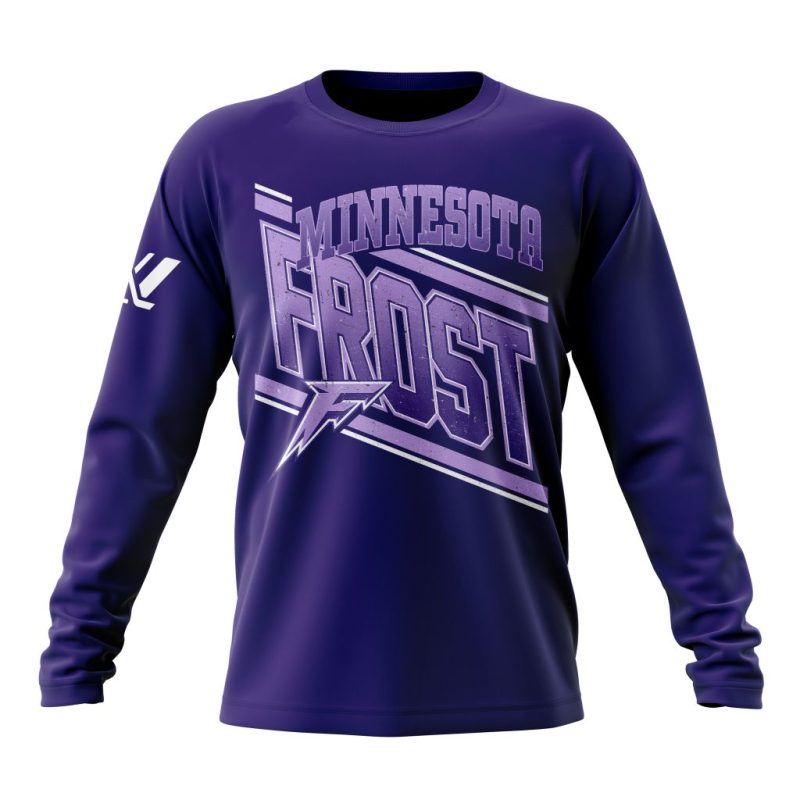 PWHL Minnesota Frost Special Design Concept Kits Performance Long Sleeve Shirt