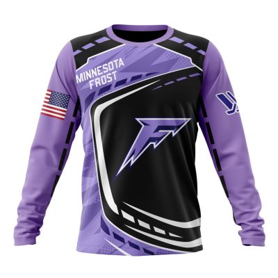 PWHL Minnesota Frost Special Design Concept Kits Performance Long Sleeve Shirt