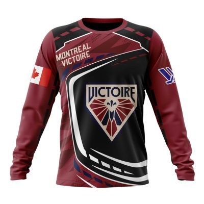 PWHL Montreal Victoire Special Design Concept Kits Performance Long Sleeve Shirt