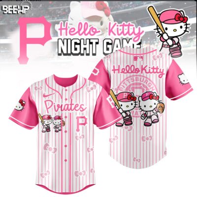 Pittsburgh Pirates x Hello Kitty Night Game 2025 Limited Edition Baseball Jersey