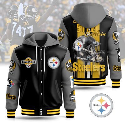 Pittsburgh Steelers Special Hooded Baseball Jacket CHB1176