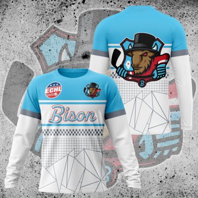 Premium ECHL Bloomington Bison Performance Long Sleeve Shirt