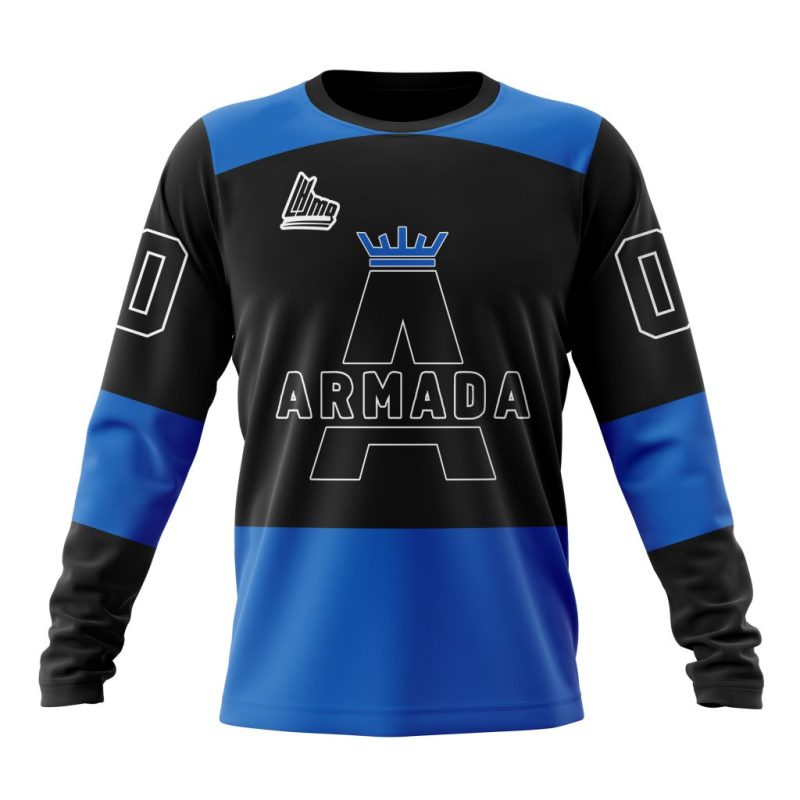 QMJHL Blainville-Boisbriand Armada Personalized Third Kits Performance Long Sleeve Shirt