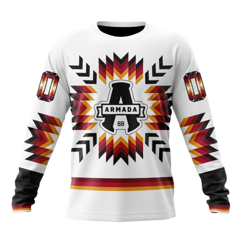 QMJHL Blainville-Boisbriand Armada Special Native Design Performance Long Sleeve Shirt