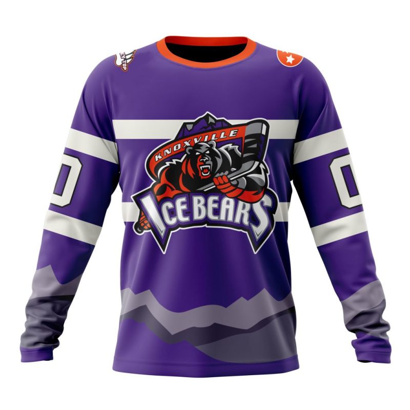 SPHL Knoxville Ice Bears Personalized Home Design Performance Long Sleeve Shirt