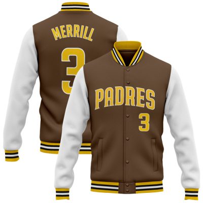 San Diego Padres 2025 Baseball Jacket Varsity Jacket - Jackson Merrill
