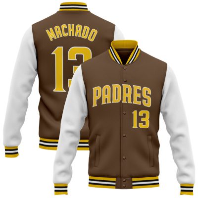 San Diego Padres 2025 Baseball Jacket Varsity Jacket - Manny Machado