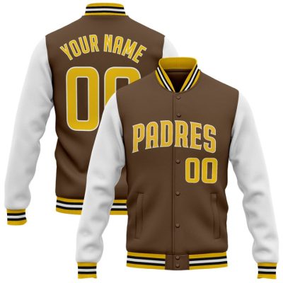 San Diego Padres 2025 Custom Baseball Jacket Varsity Jacket - Custom