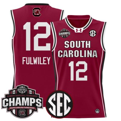 South Carolina Gamecocks 2025 SEC Women's Conference Tournament Champions Lightweight Basketball Jersey - Garnet MiLaysia Fulwiley