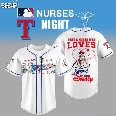 Texas Rangers Mickey Mouse Just A Nurse Who Loves Special Edition 2025 Baseball Jersey