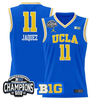 UCLA Bruins 2025 Big Ten Women's Conference Tournament Champions Lightweight Basketball Jersey - Royal Gabriela Jaquez