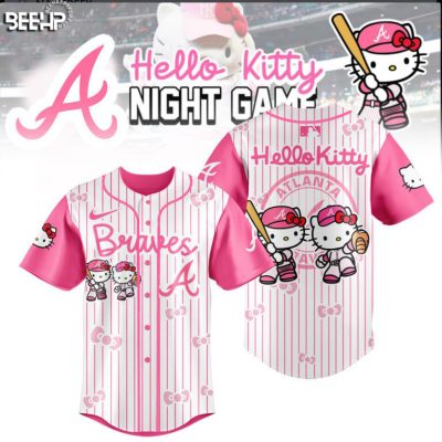Atlanta Braves x Hello Kitty Night Game 2025 Limited Edition Baseball Jersey