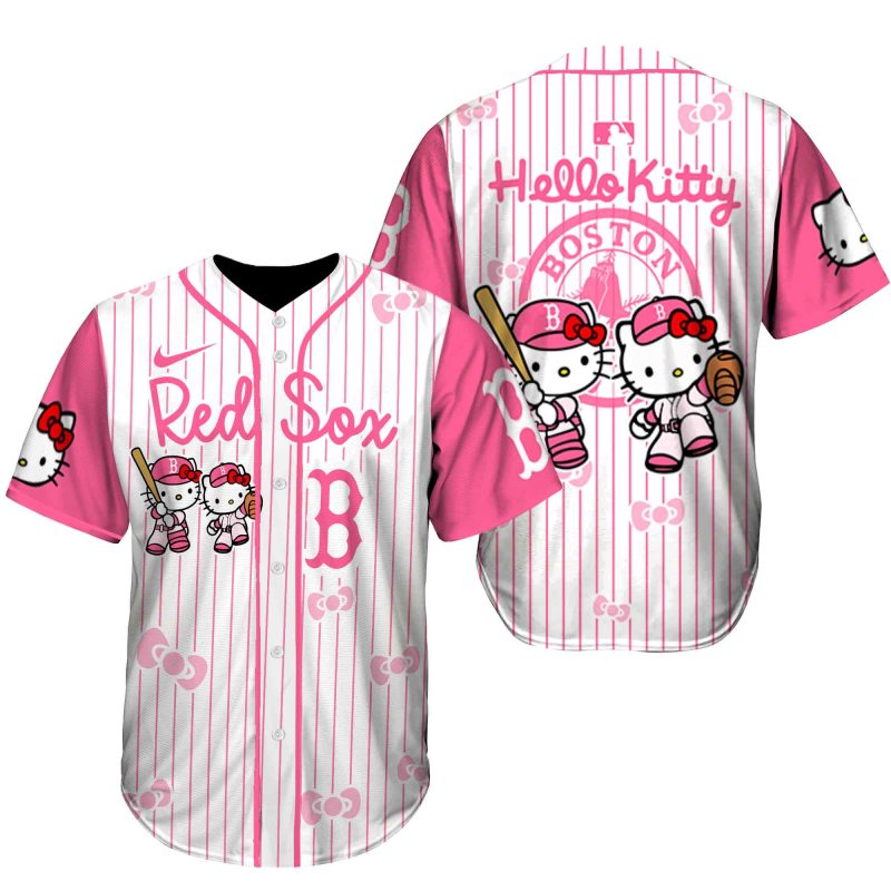 Boston Red Sox x Hello Kitty Night Game 2025 Limited Edition Baseball Jersey