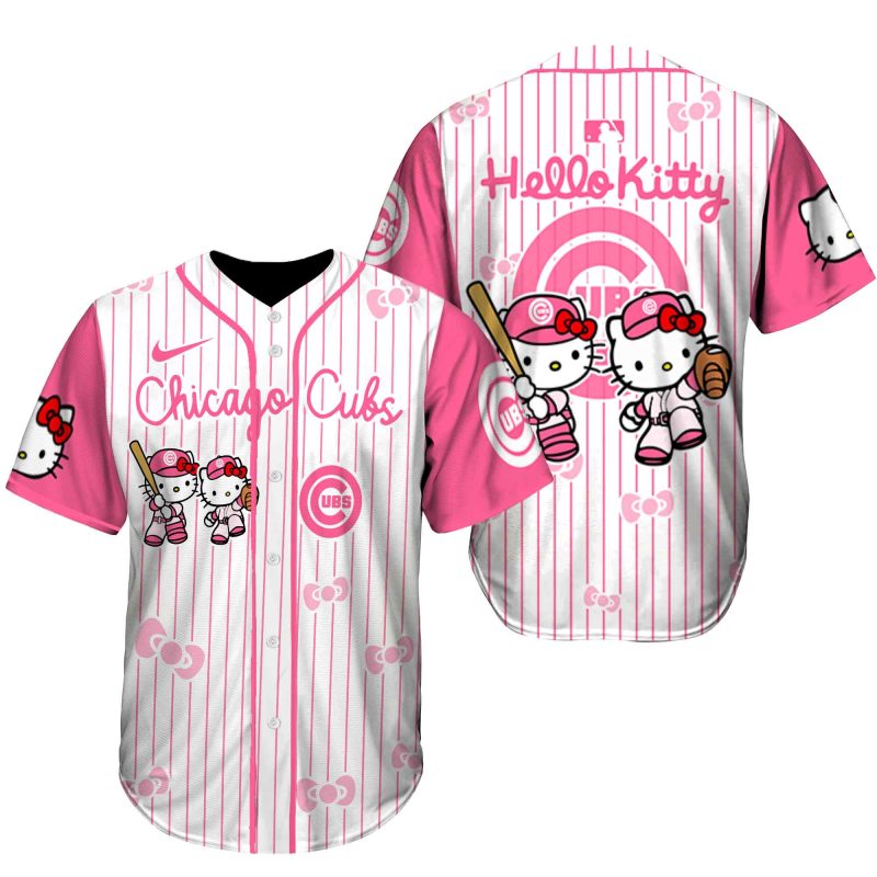 Chicago Cubs x Hello Kitty Night Game 2025 Limited Edition Baseball Jersey
