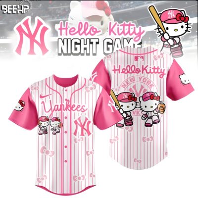 New York Yankees x Hello Kitty Night Game 2025 Limited Edition Baseball Jersey