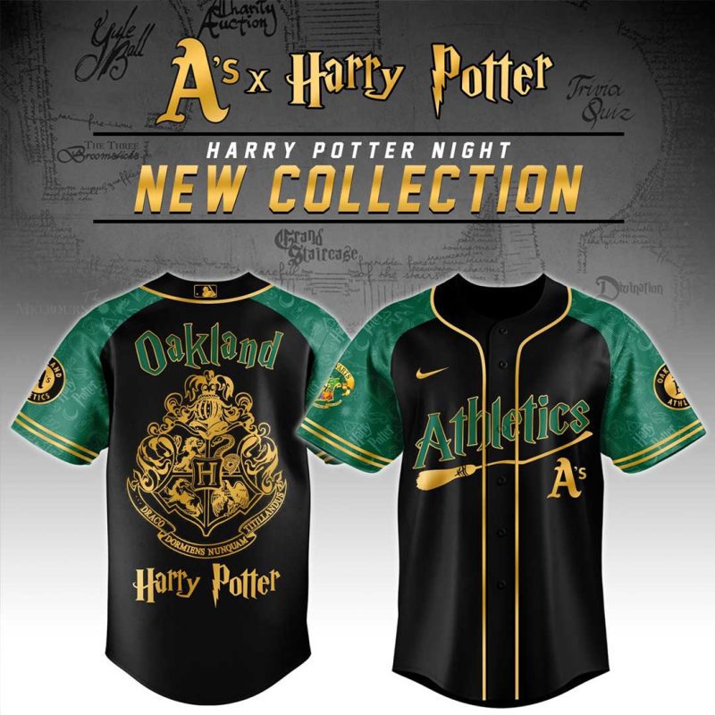 Oakland Athletics MLB x Harry Potter Night Game Limited Edition Jersey 2025
