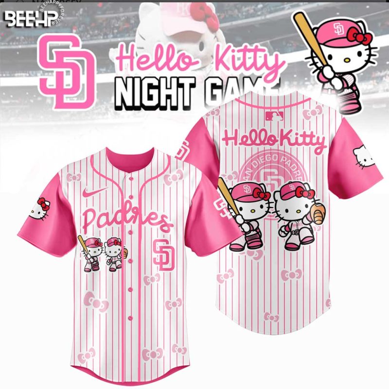 San Diego Padres x Hello Kitty Night Game 2025 Limited Edition Baseball Jersey