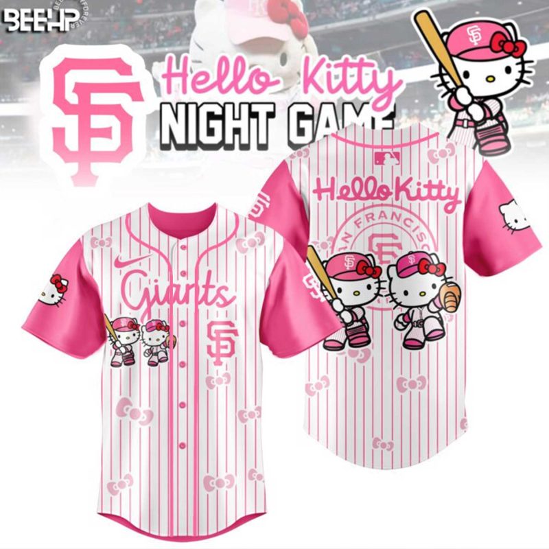 San Francisco Giants x Hello Kitty Night Game 2025 Limited Edition Baseball Jersey