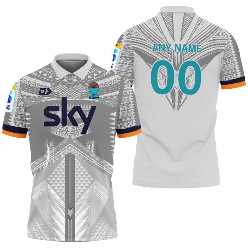 Super Rugby Moana Pasifika Personalized 2025 Away Polo Shirt